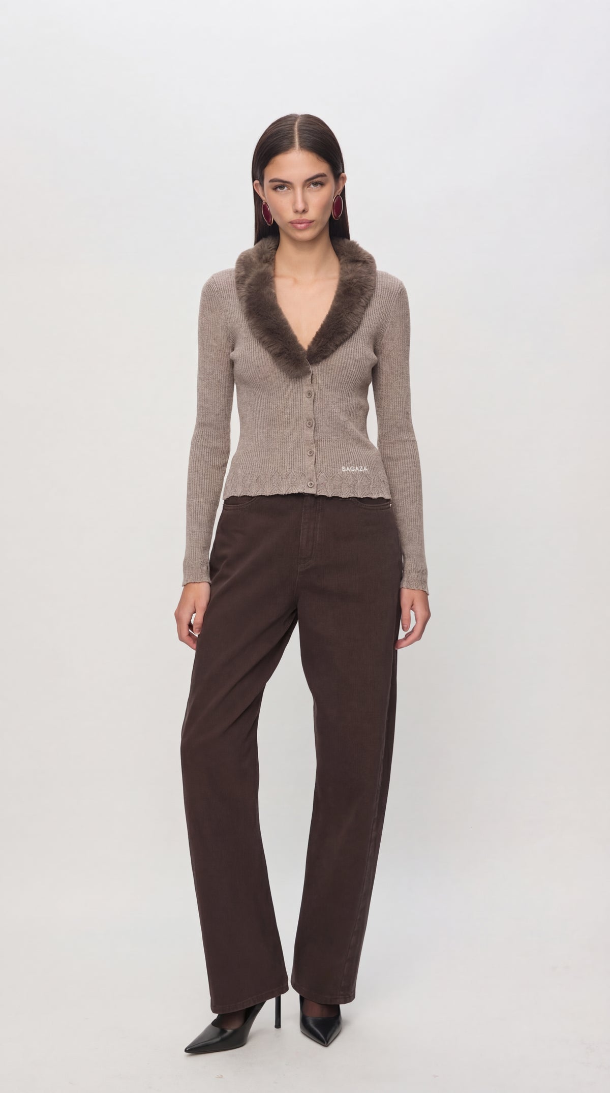 Angelina Top in Mink