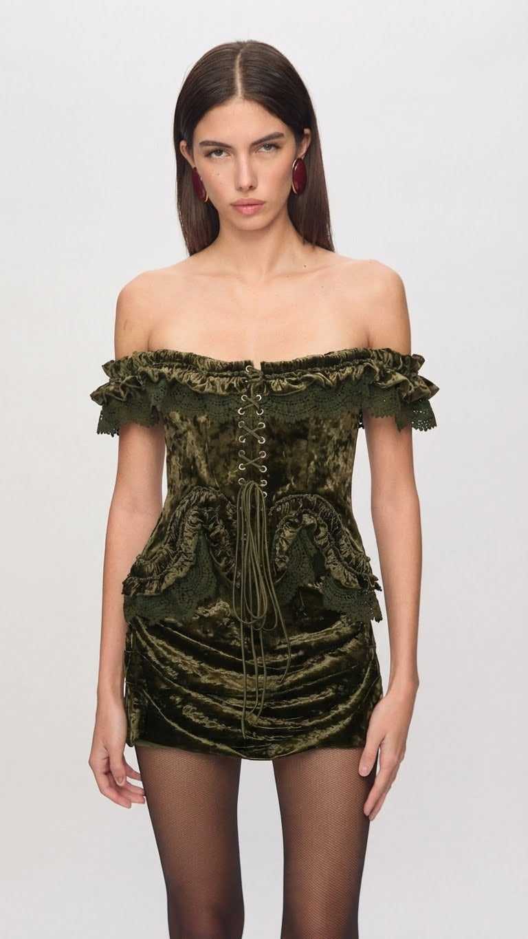 Ornella Elbise in Khaki