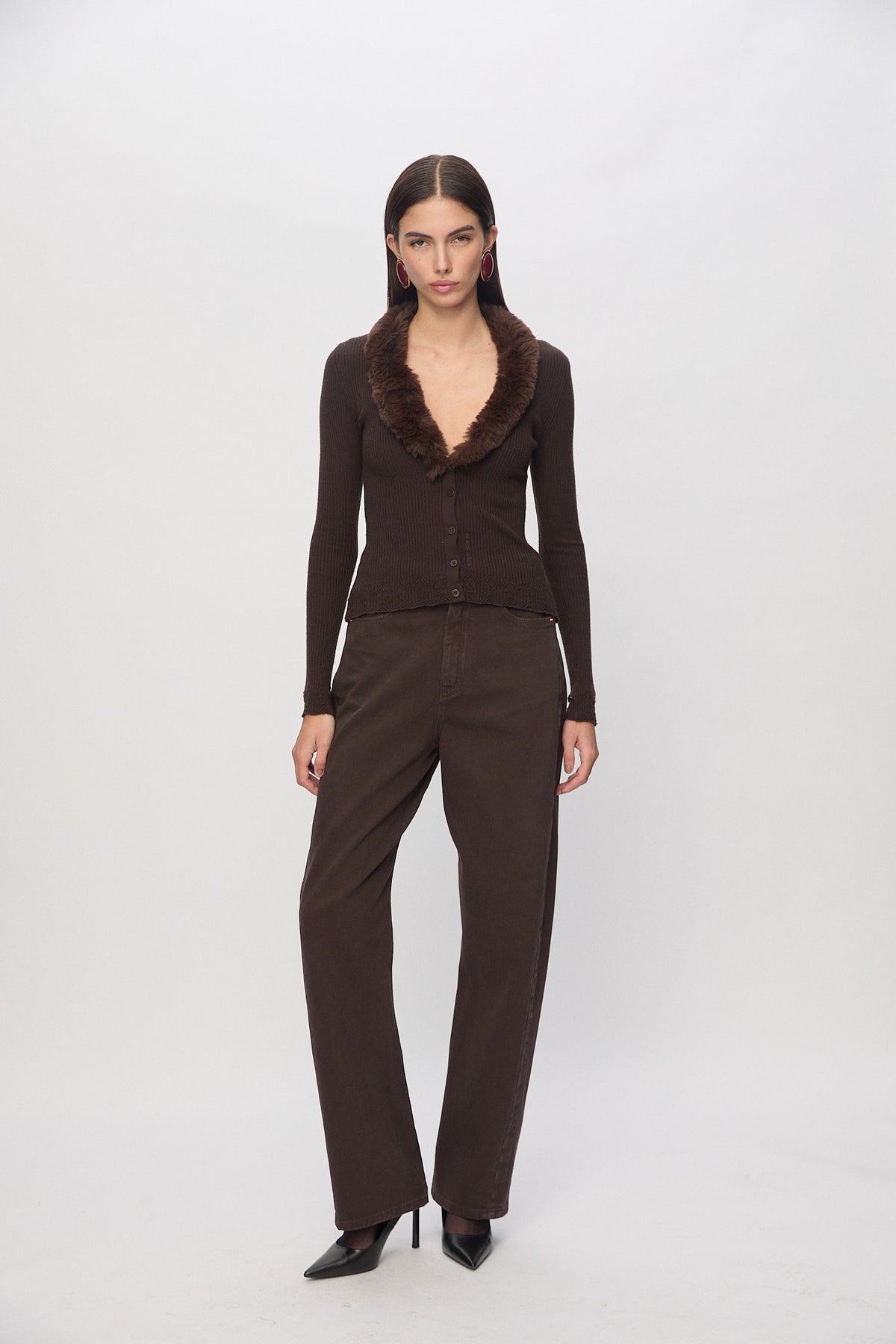 Angelina Top in Brown